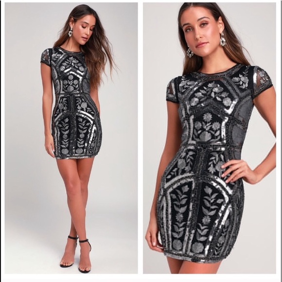 Lulus Dresses & Skirts - Lulus Spread Your Shine Sequin Embroidered Dress